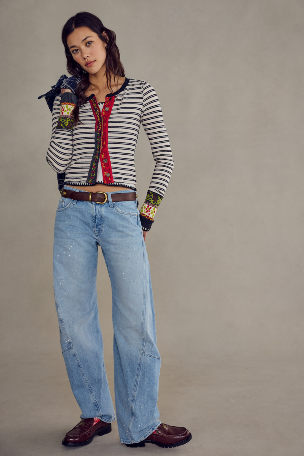 Noa Tea Striped Cardi