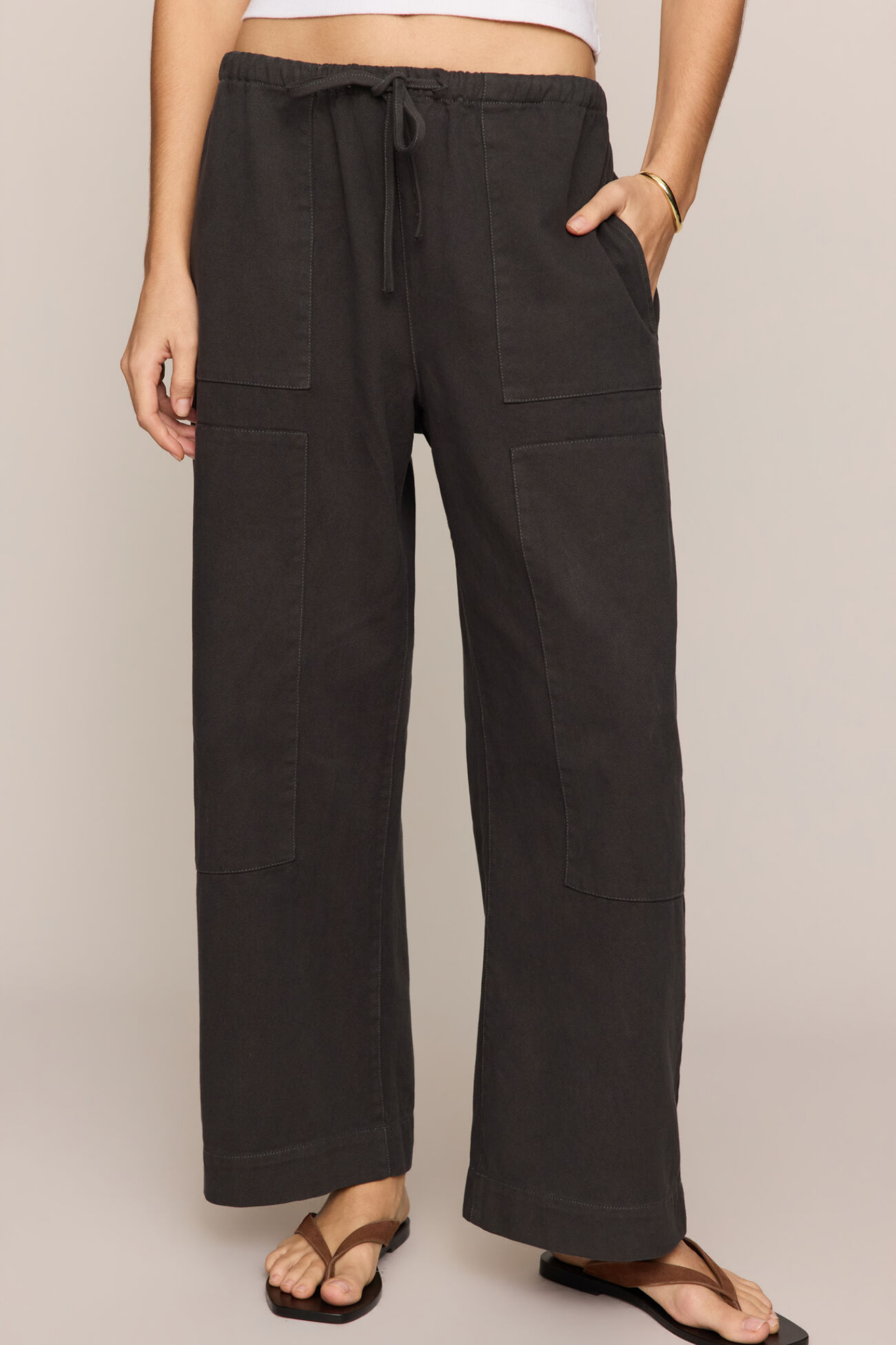 Kit Ash Black Twill Pant
