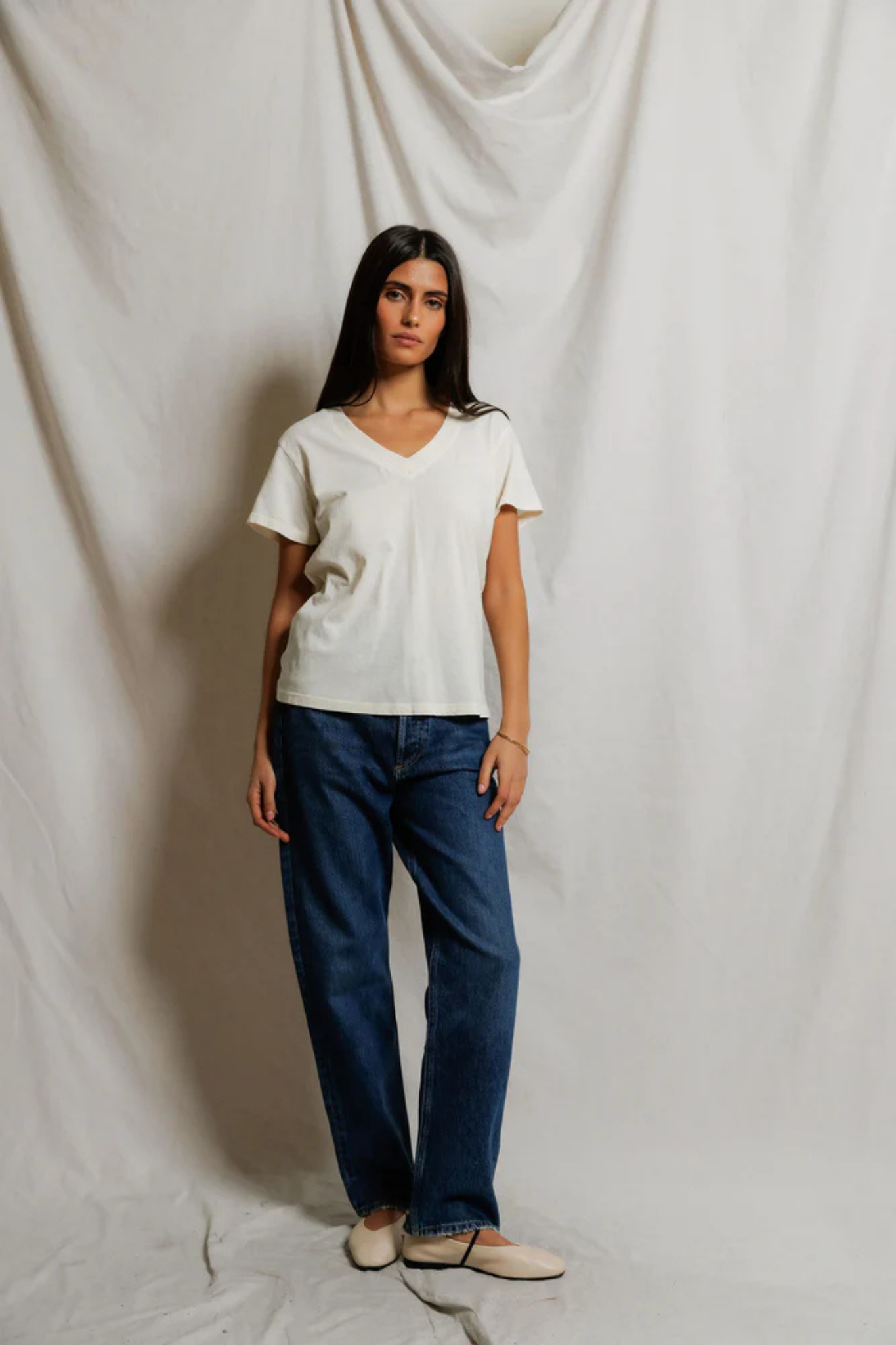 Hendrix Bright Ivory Tee