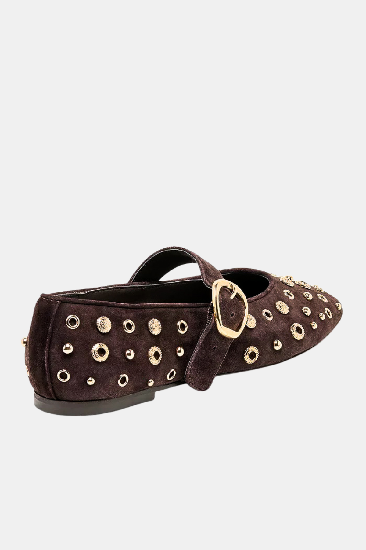 Mella Java Suede Stud Flat