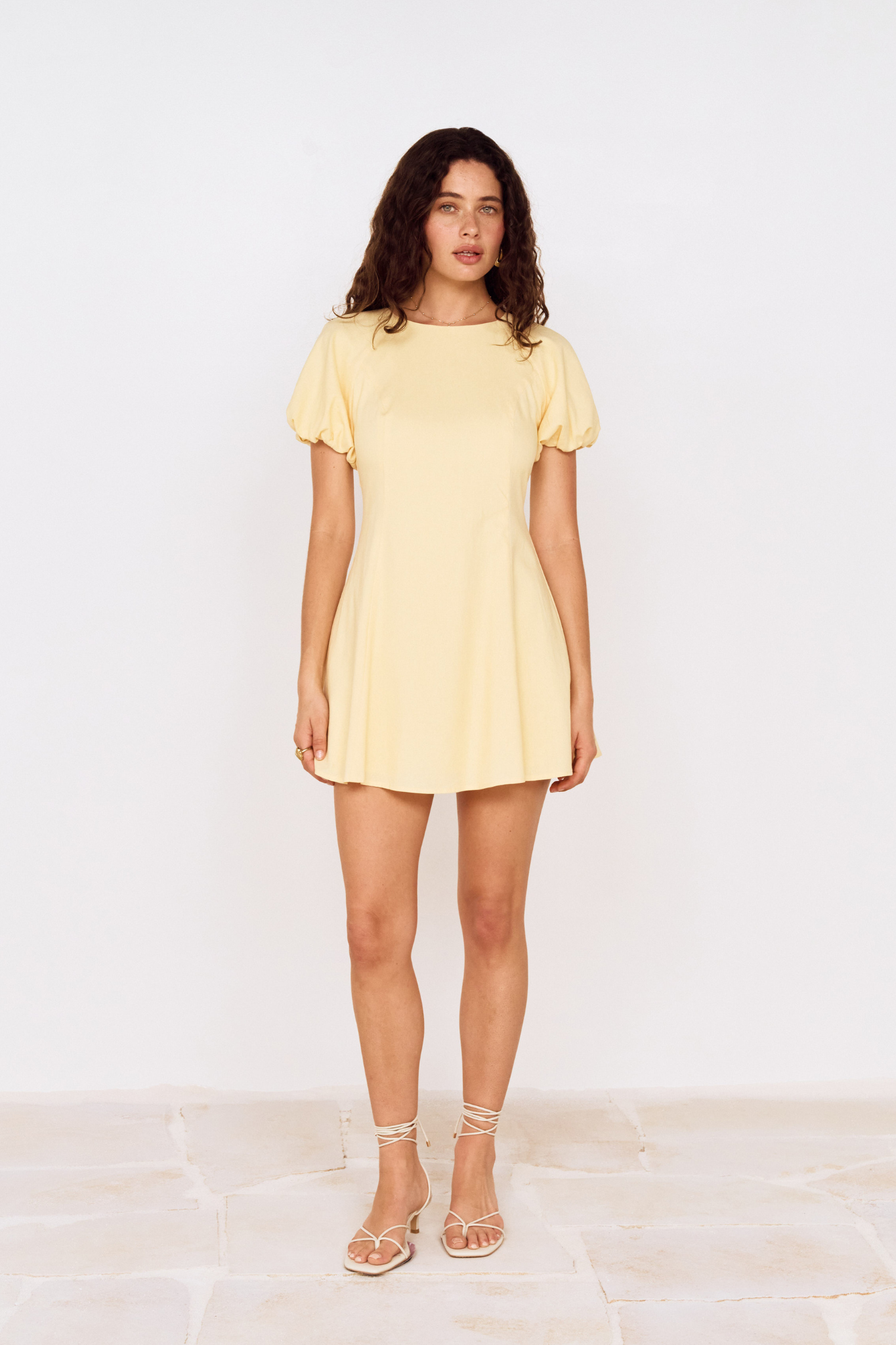 Grazia Butter Yellow Mini Dress
