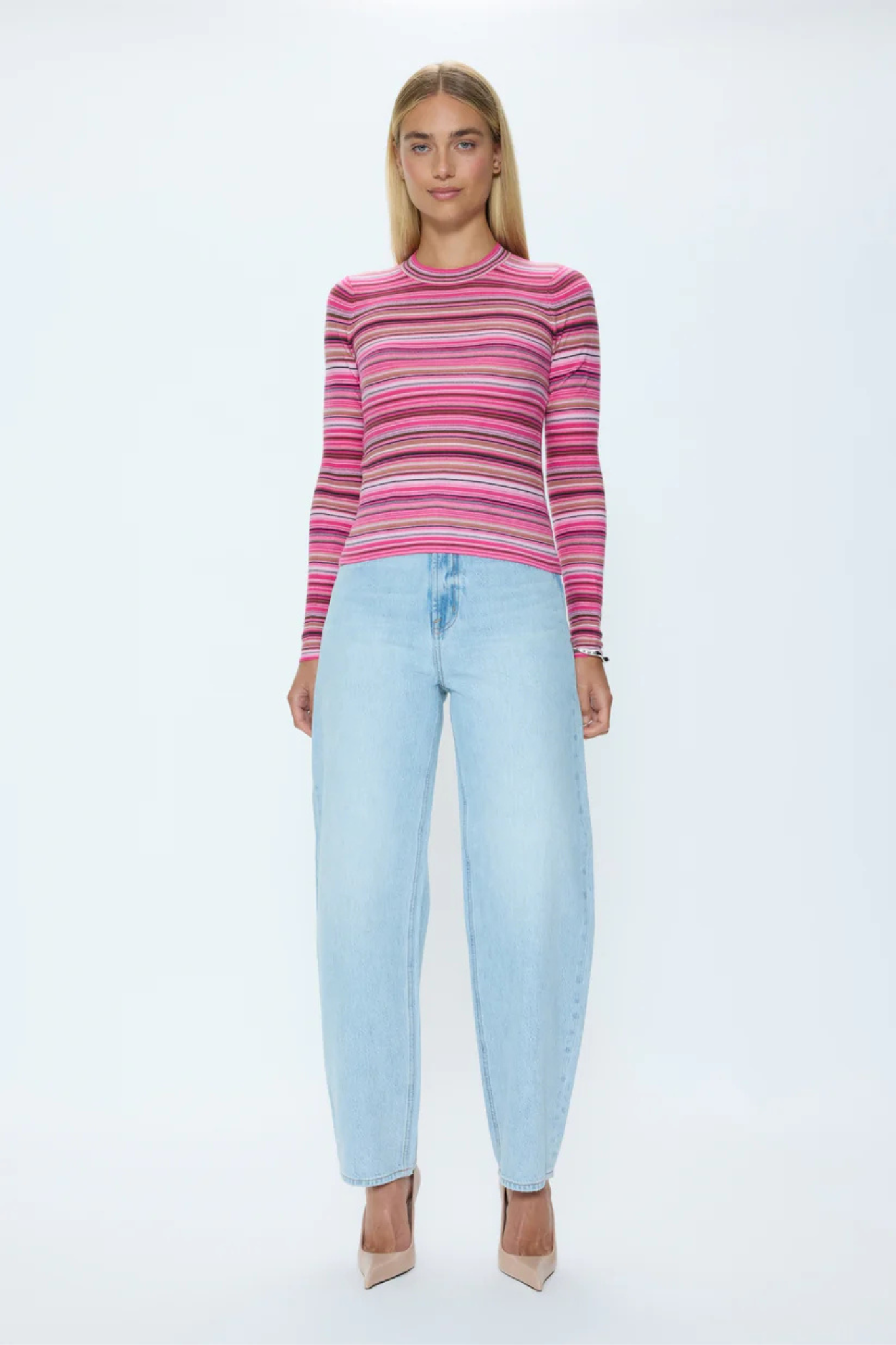 Madison Pink Stripe Top