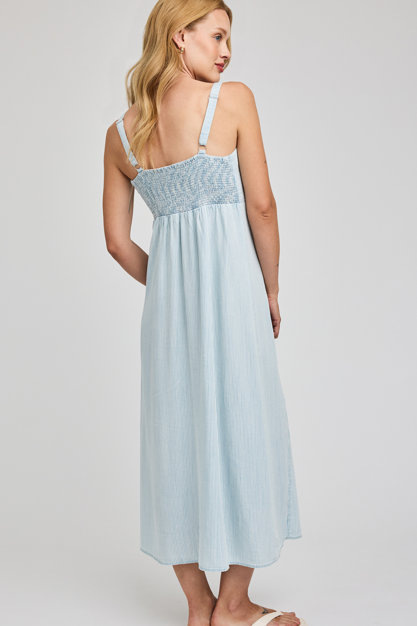 Renata Blue Stripe Dress