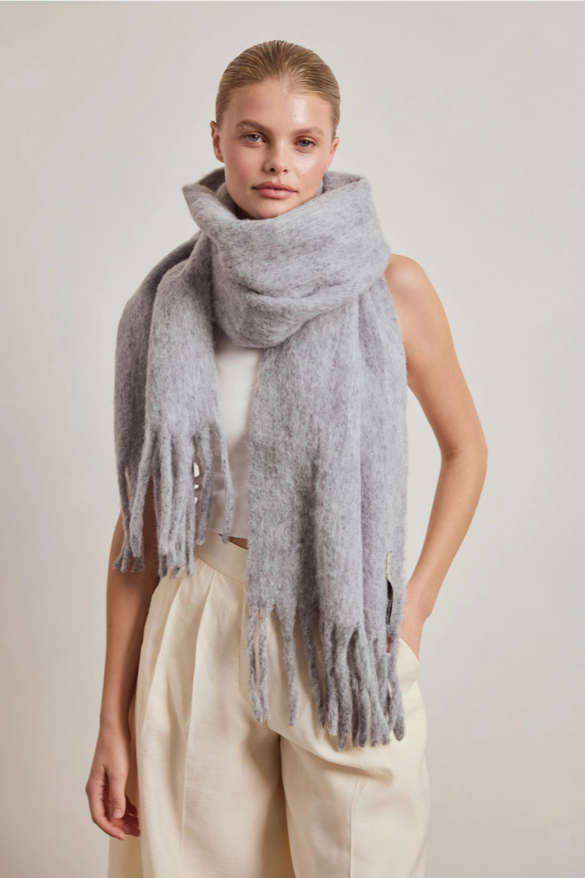 Heather Grey Scarf