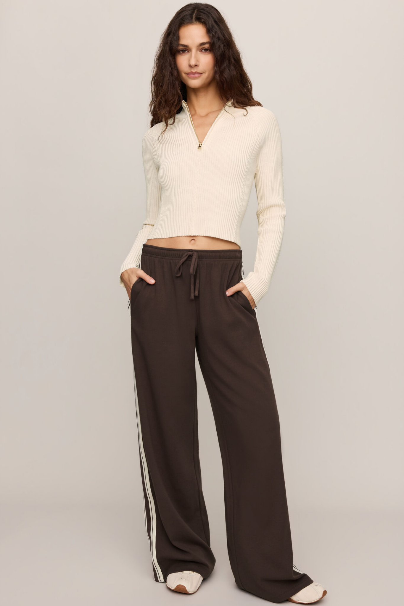 Summit Sandstone Half Zip Sweater