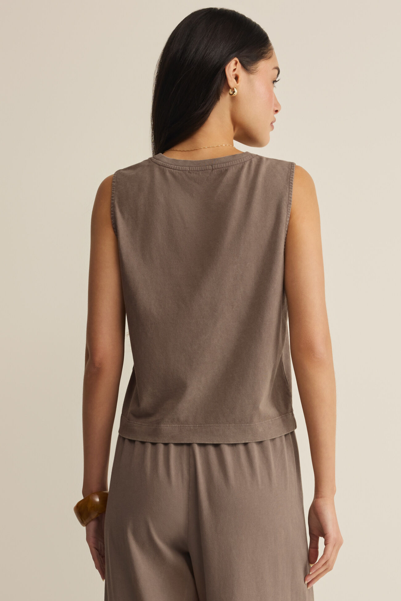 Sloane Taupe Jersey Tank