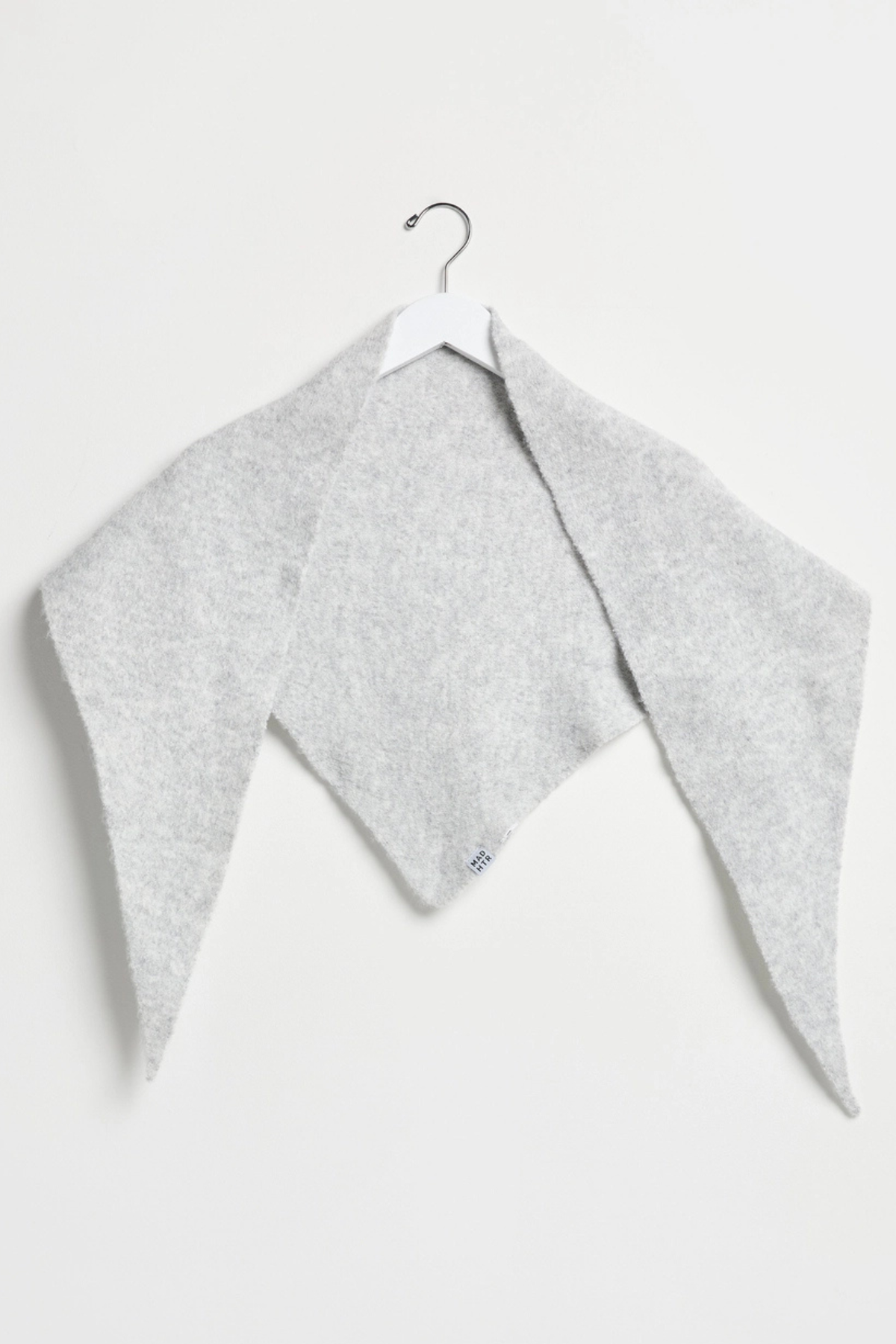 Heather Grey Triangle Scarf