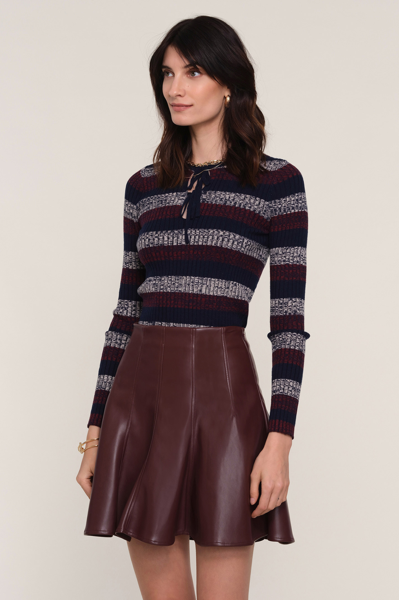 Athena Oxblood Skirt