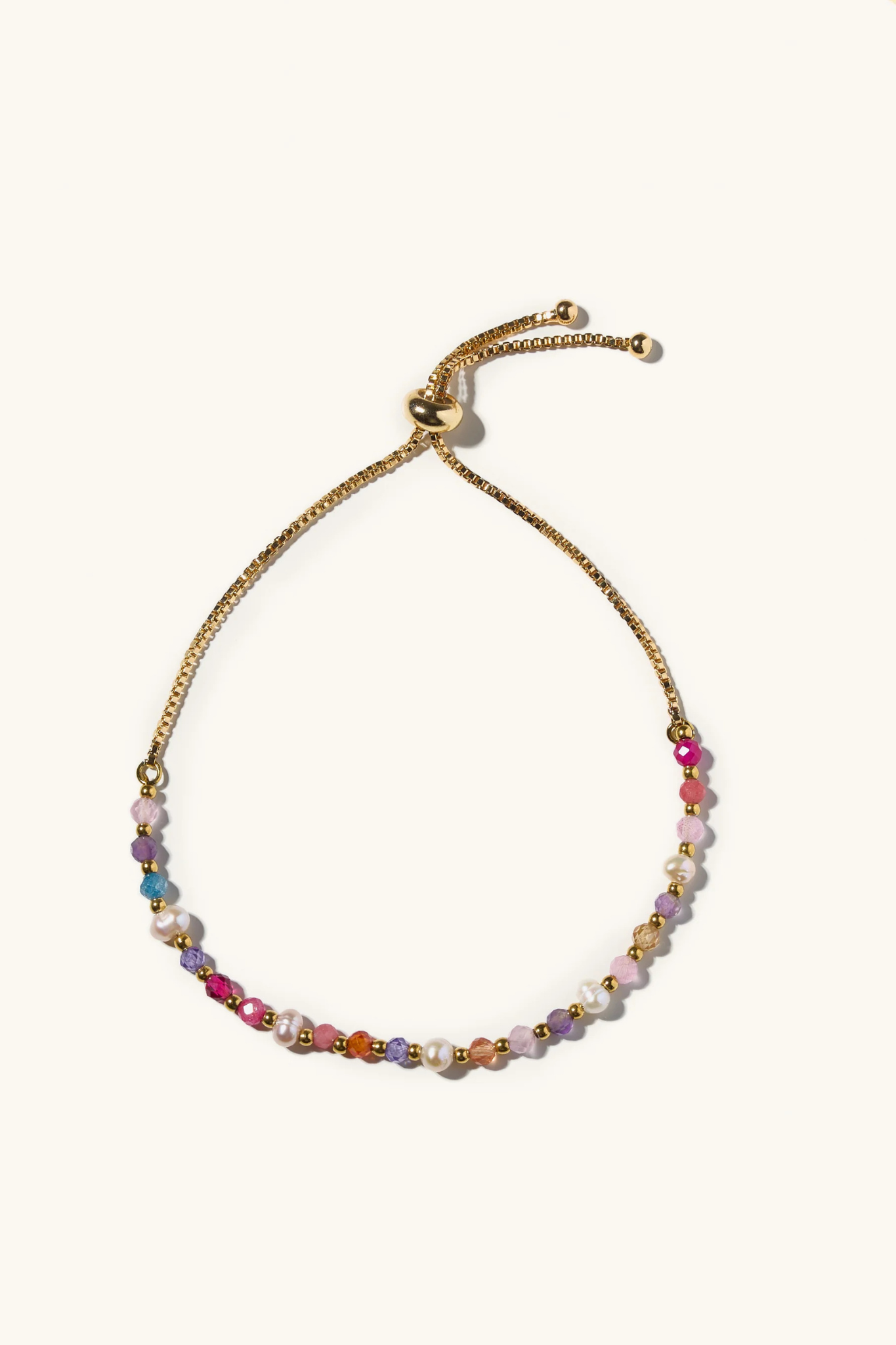 Multicolor Bead Slider Bracelet