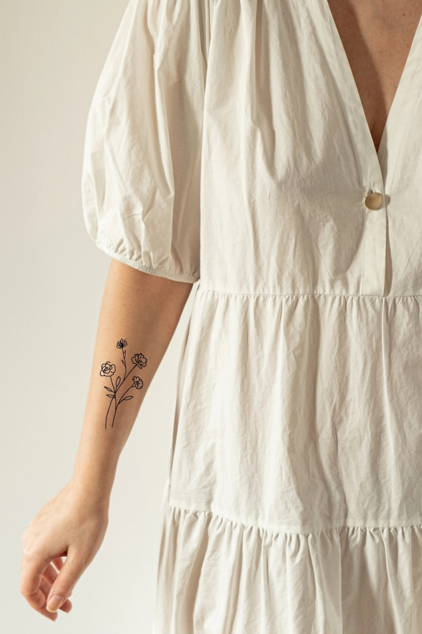 Flower Bundle Temp Tattoo