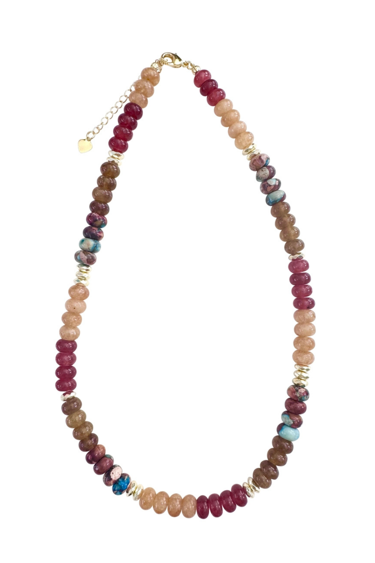 Kerry Wine Mix Beaded Necklace