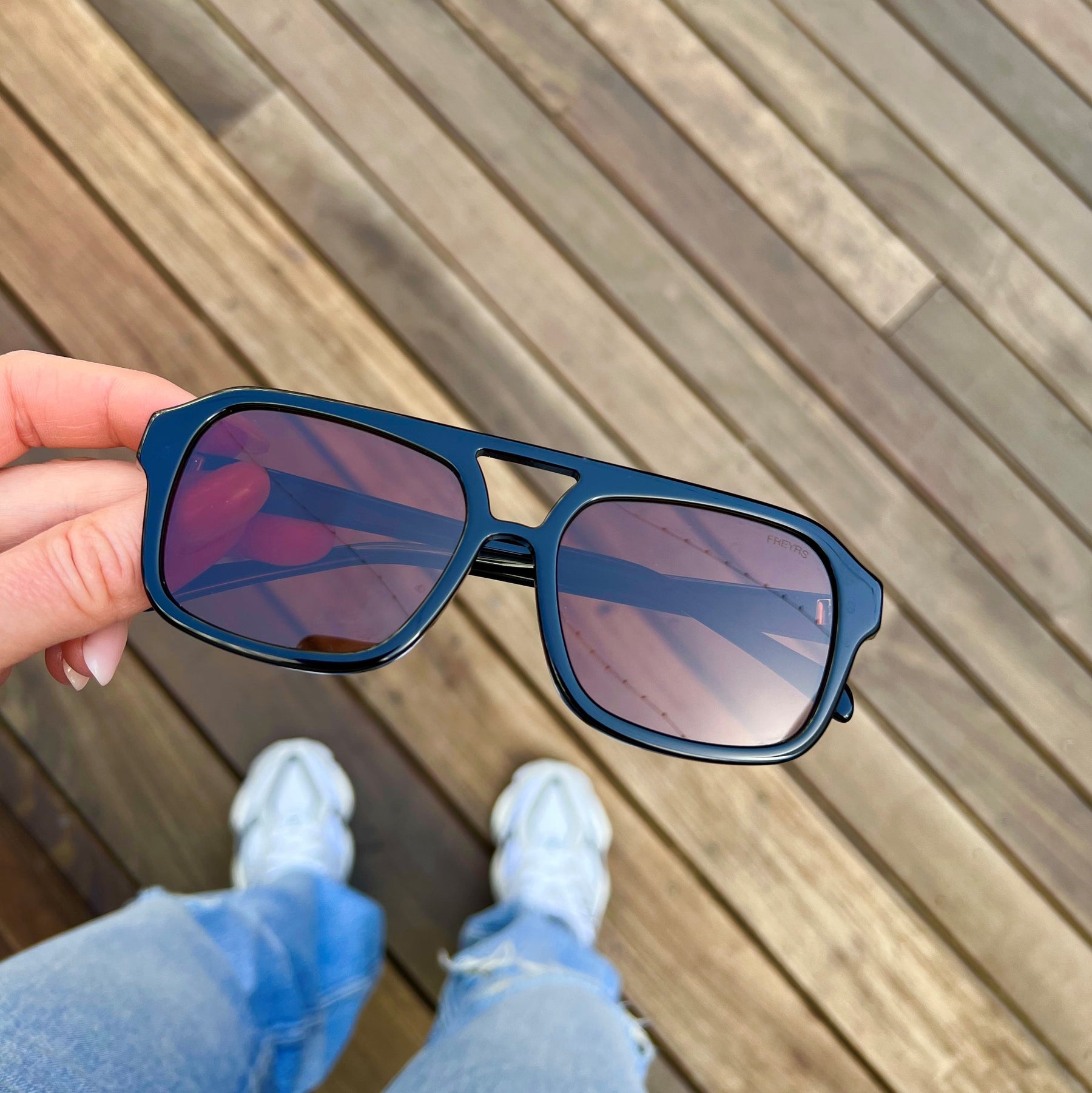 Havana Black Acetate Sunglasses