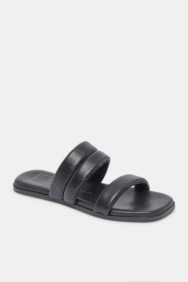 Adore Black Leather Sandal