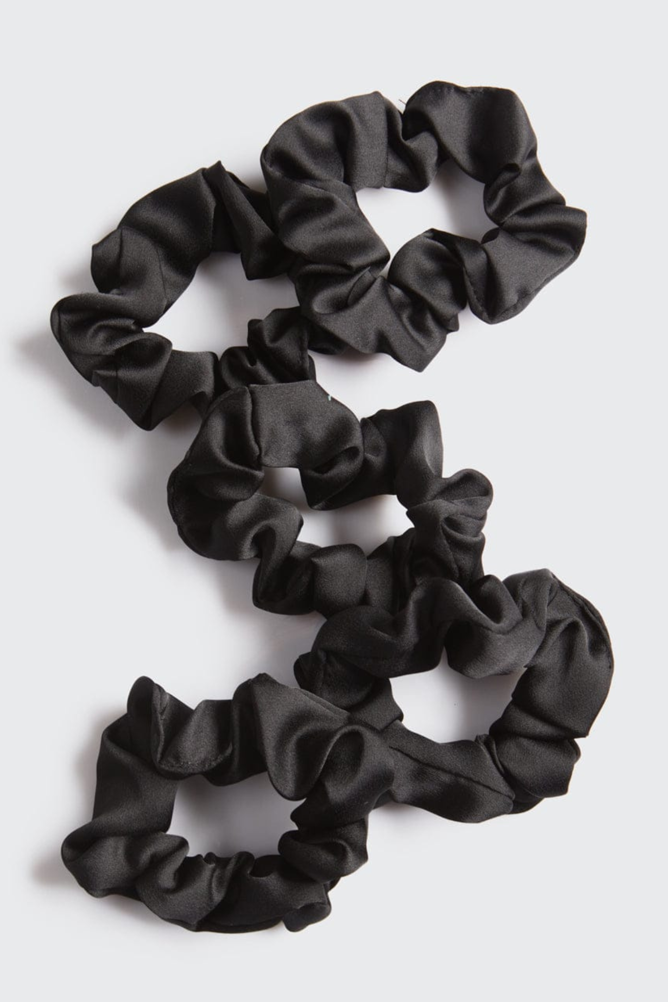 Black Satin Sleep Scrunchies
