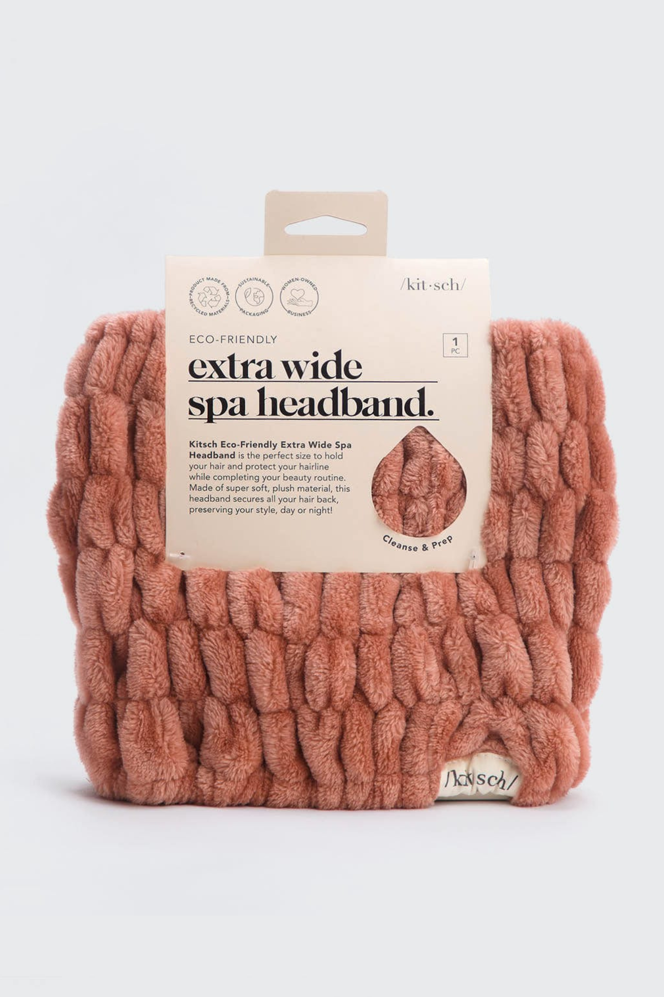 Dusty Rose Extra Wide Spa Headband