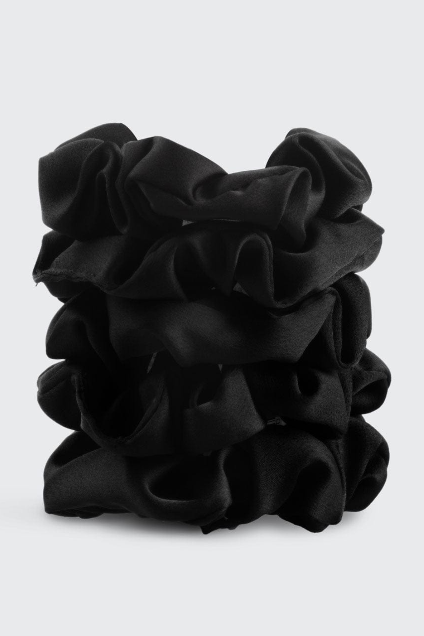 Black Satin Sleep Scrunchies