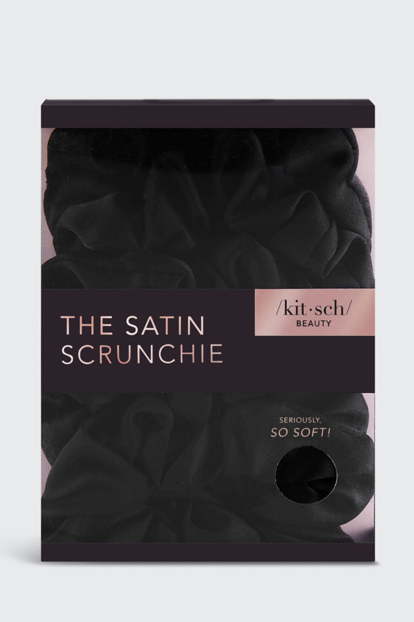 Black Satin Sleep Scrunchies