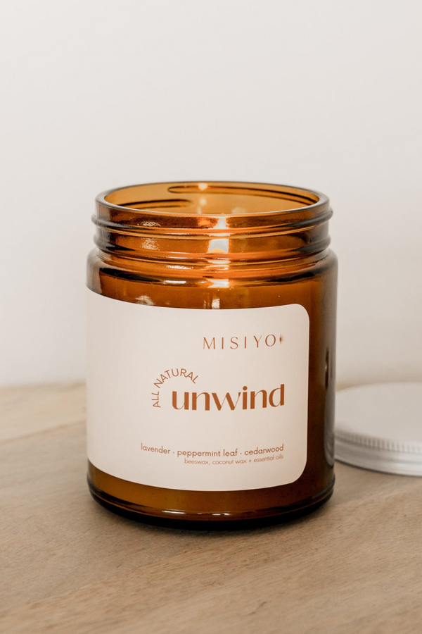 Unwind Natural Candle Jar