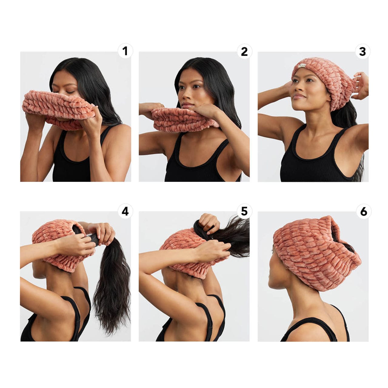 Dusty Rose Extra Wide Spa Headband