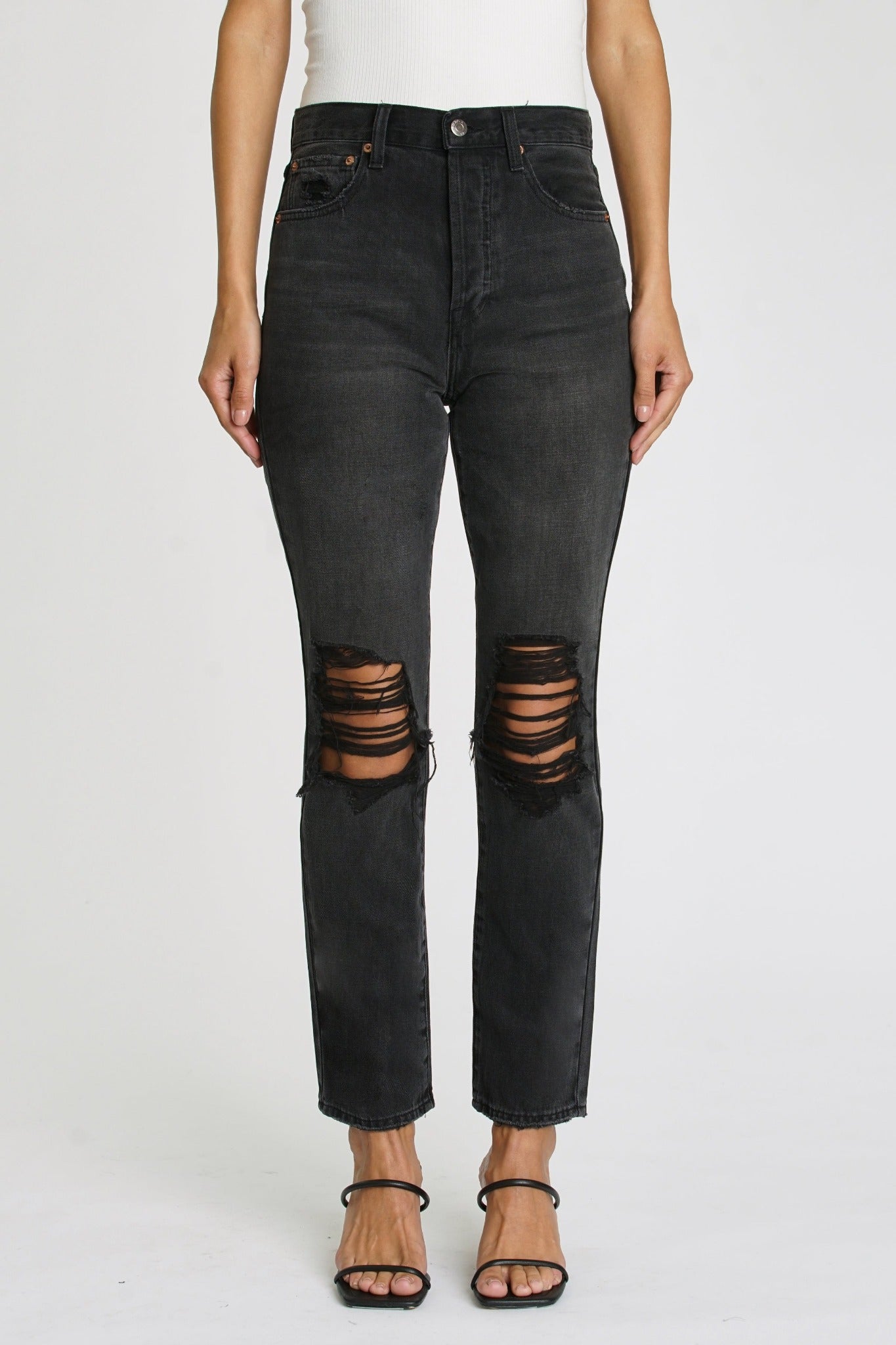 Keaton Taurus High Rise Slim Straight