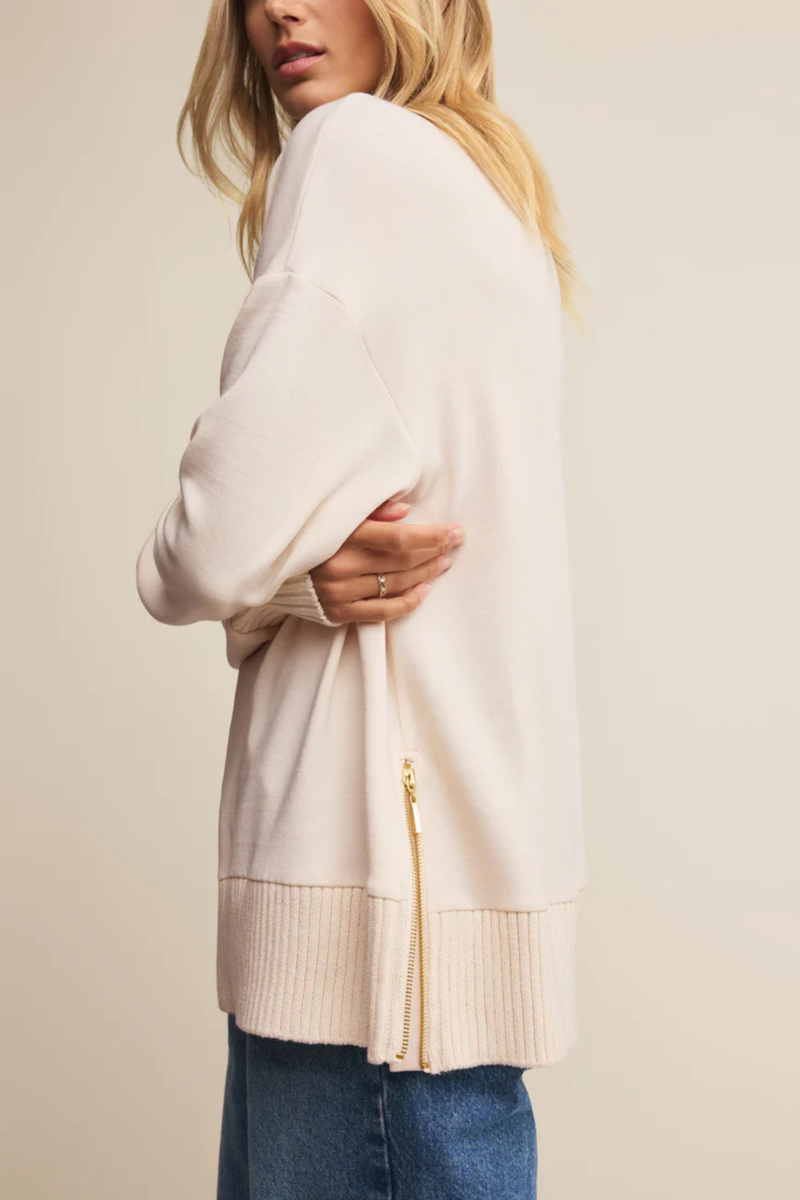 Sable Warm White Luxe Top