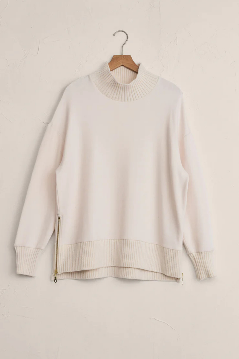 Sable Warm White Luxe Top