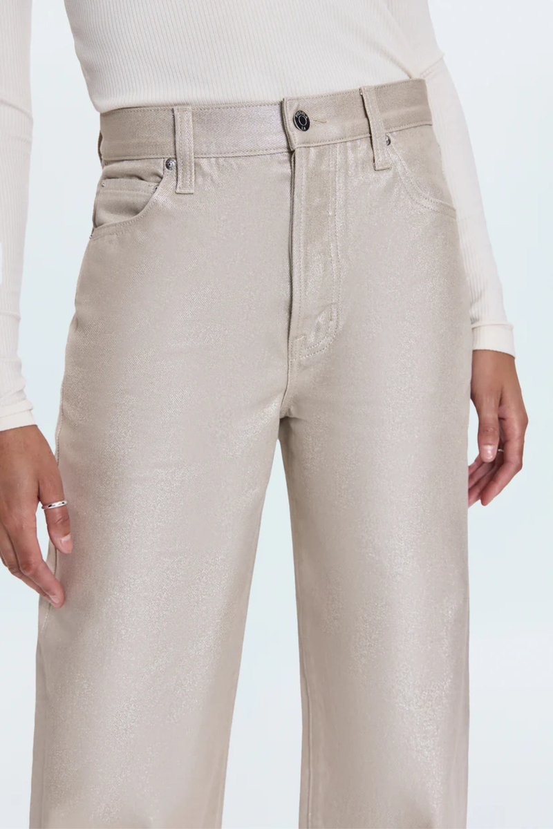 Tate Luster High Rise Bowed Wide Leg