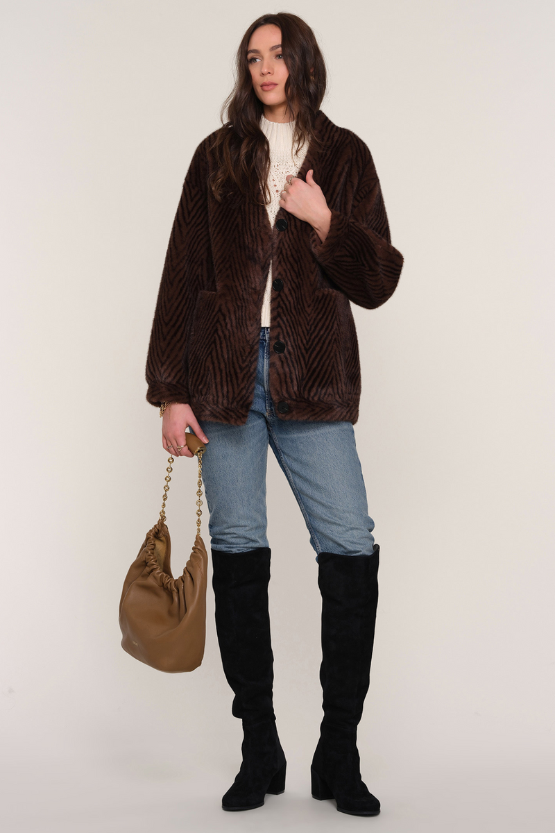 Nelsi Mink Jacket