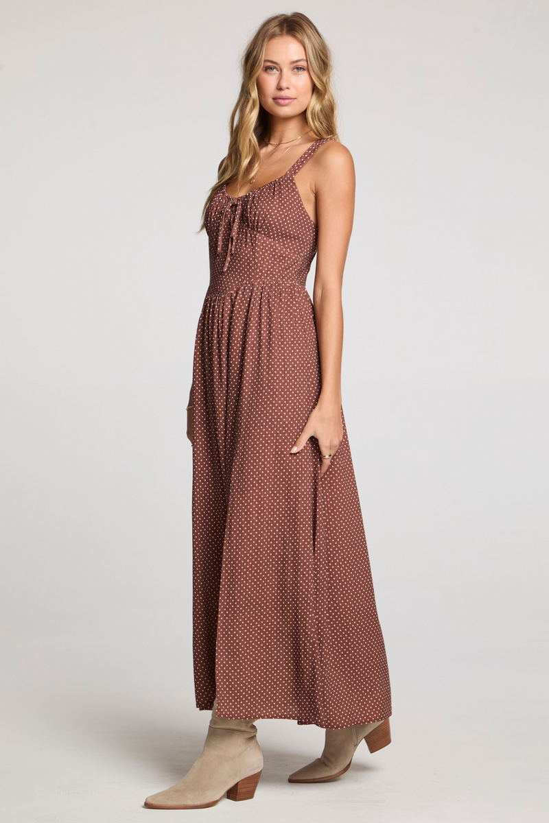 Hayley Mocha Midi Dress