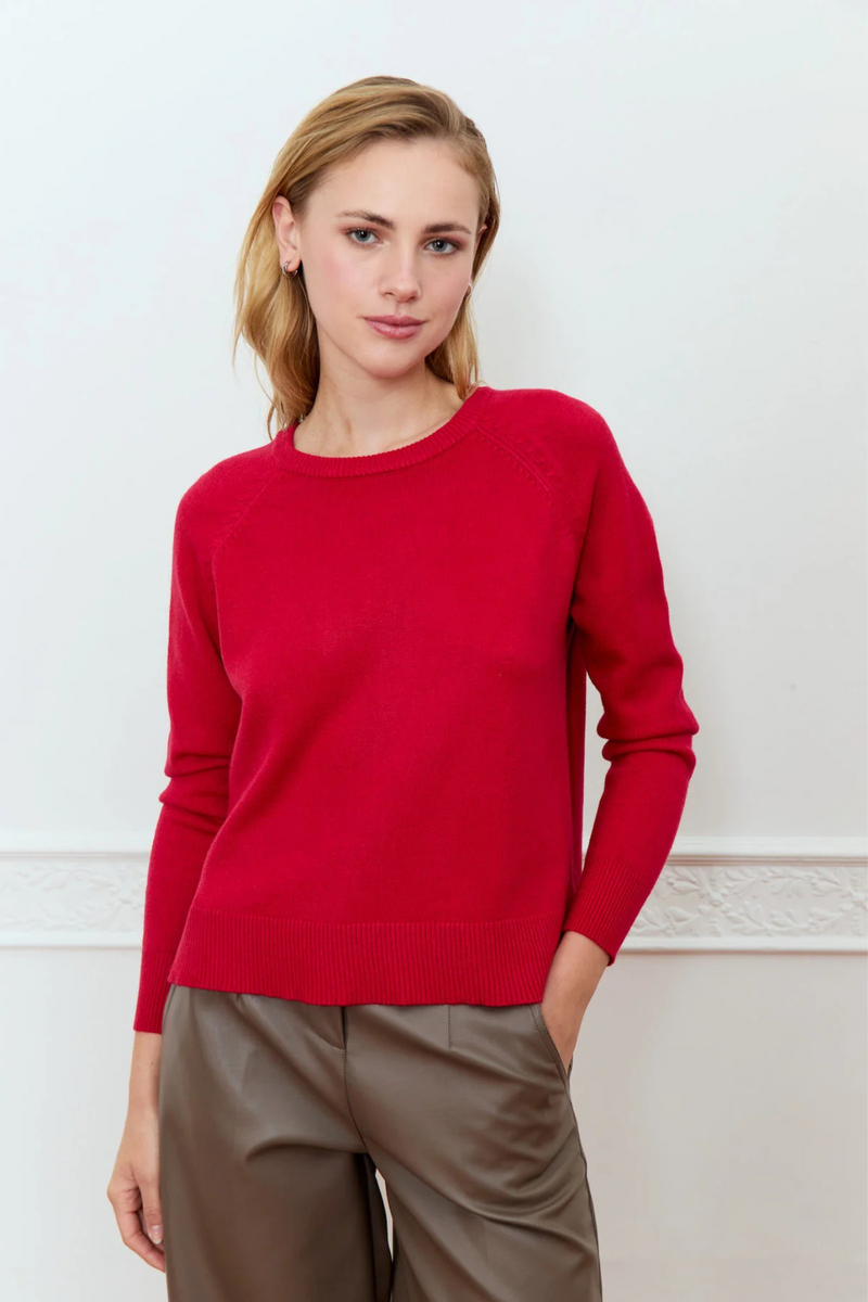 Begonia Cranberry Sweater