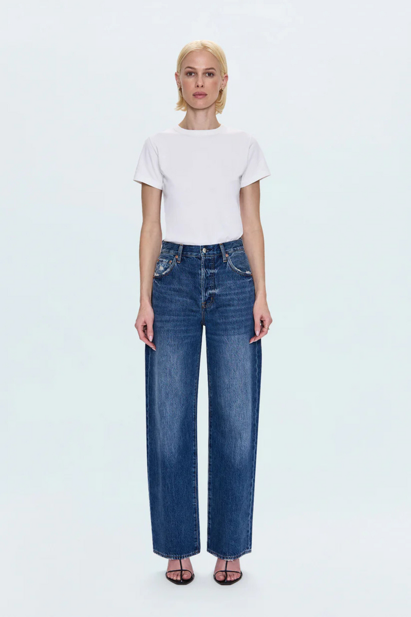 Tate Fulton High Rise Bowed Wide Leg