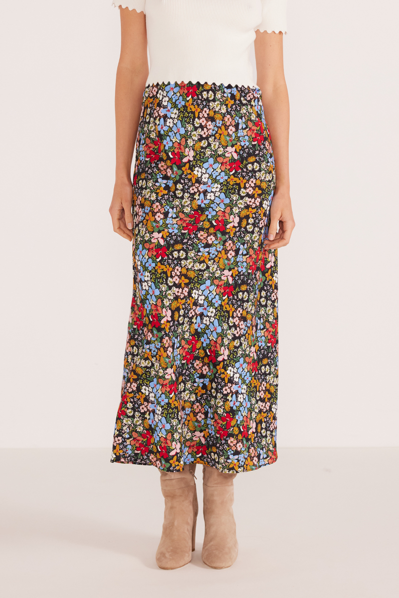 Josie Ditsy Floral Midi Skirt