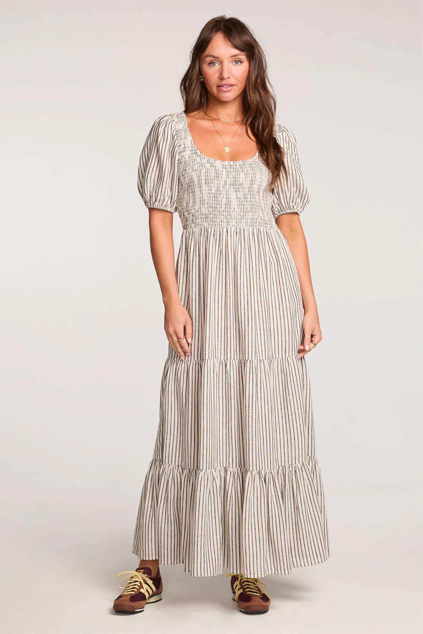 Zeppelin Striped Midi Dress