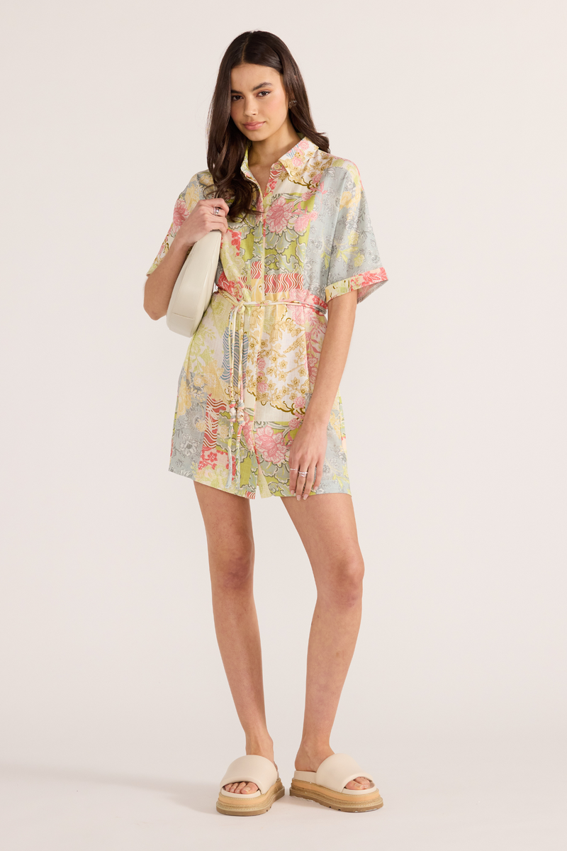 Aurora Patchwork Shirtdress