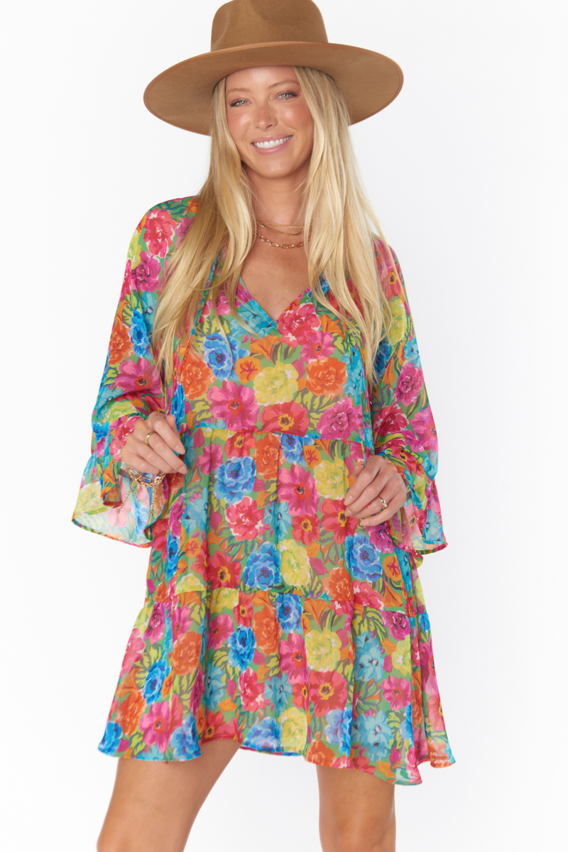 Viola Floral Soiree Mini Dress