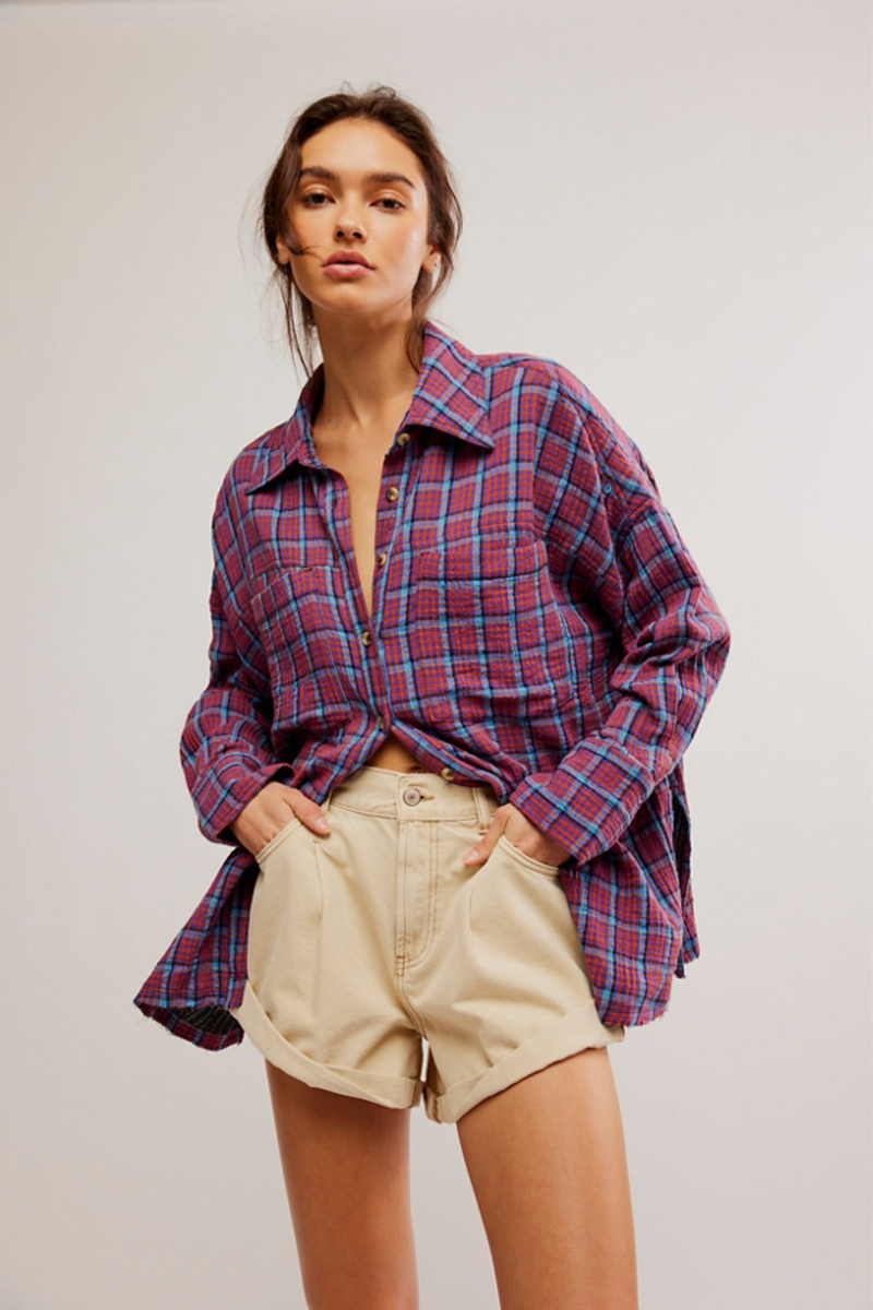 Cardiff Plaid Top