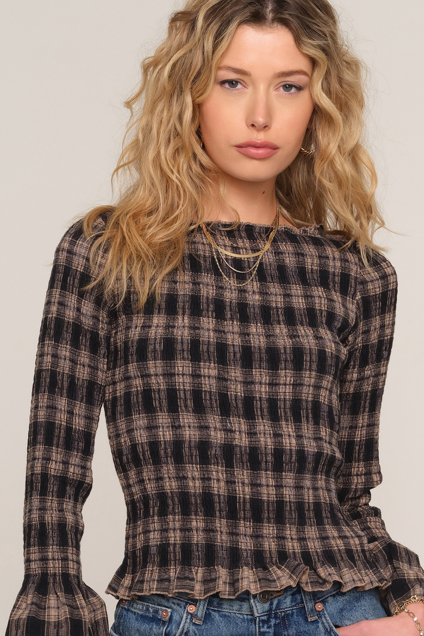 Tracy Check Top