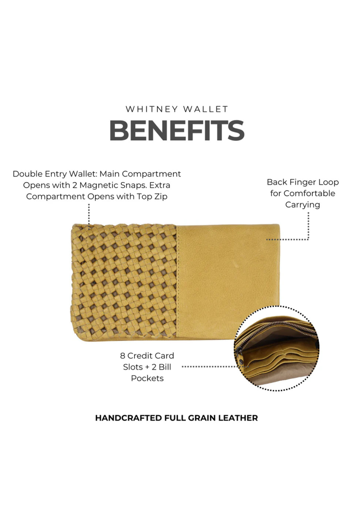 Whitney Oat Leather Wallet