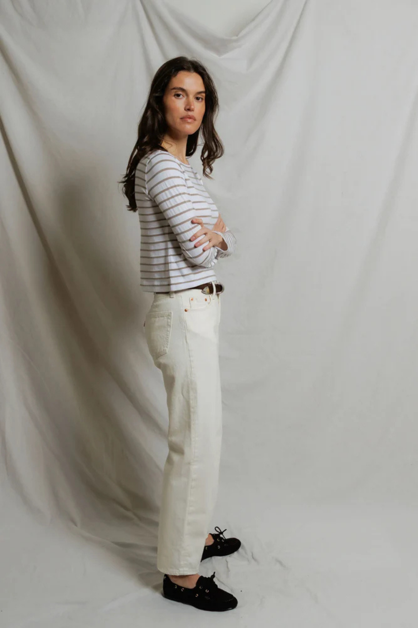 Parker Driftwood Stripe Top