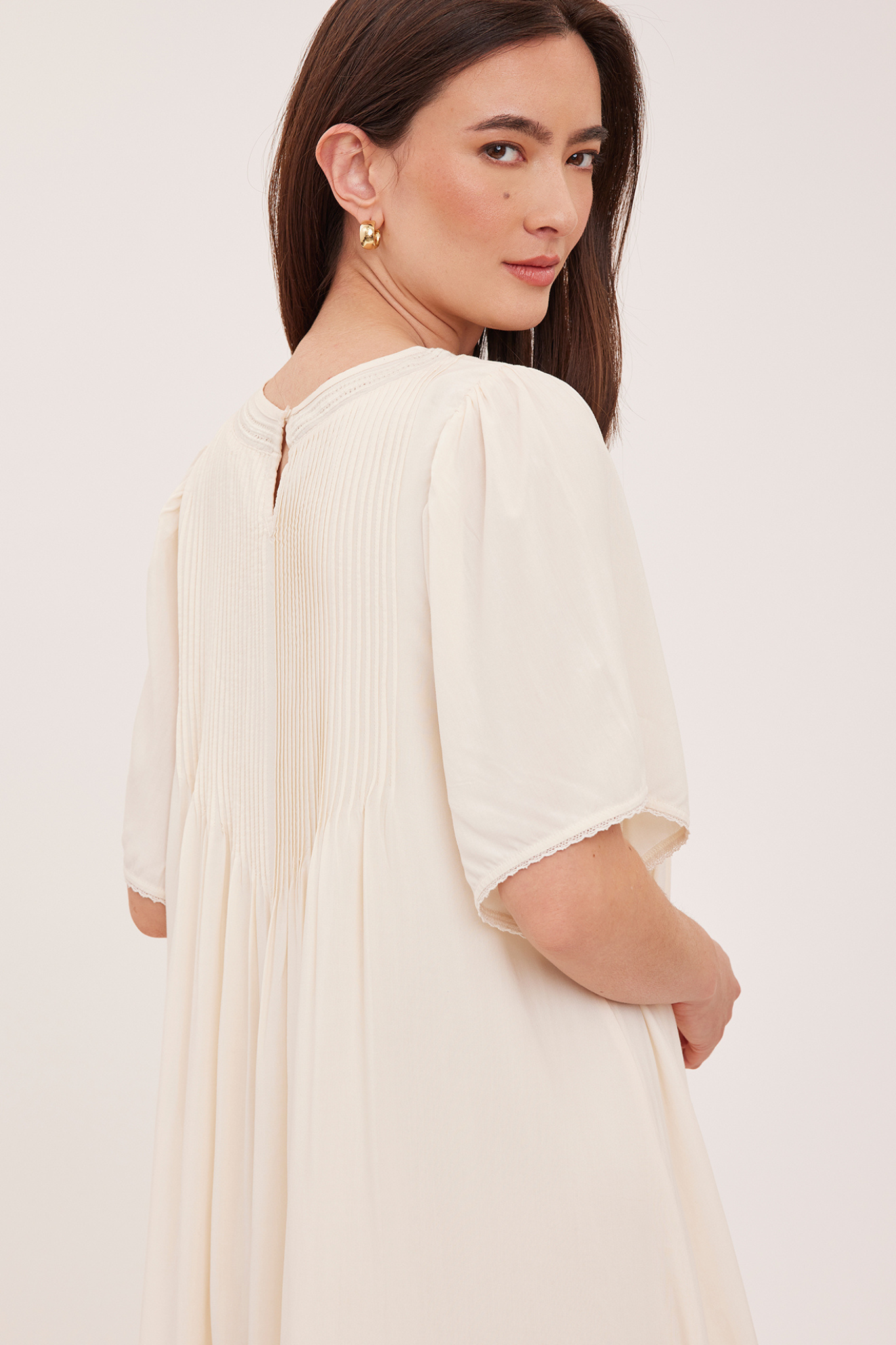 Heidi Cream Mini Dress