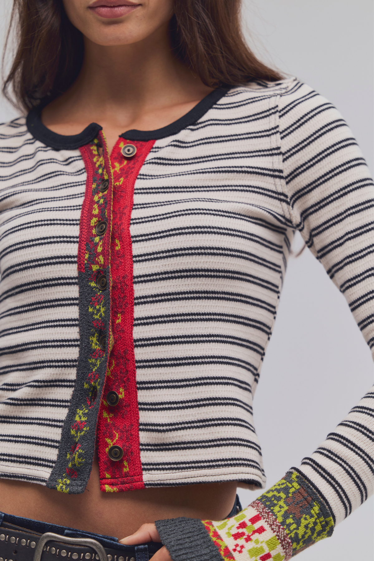 Noa Tea Striped Cardi