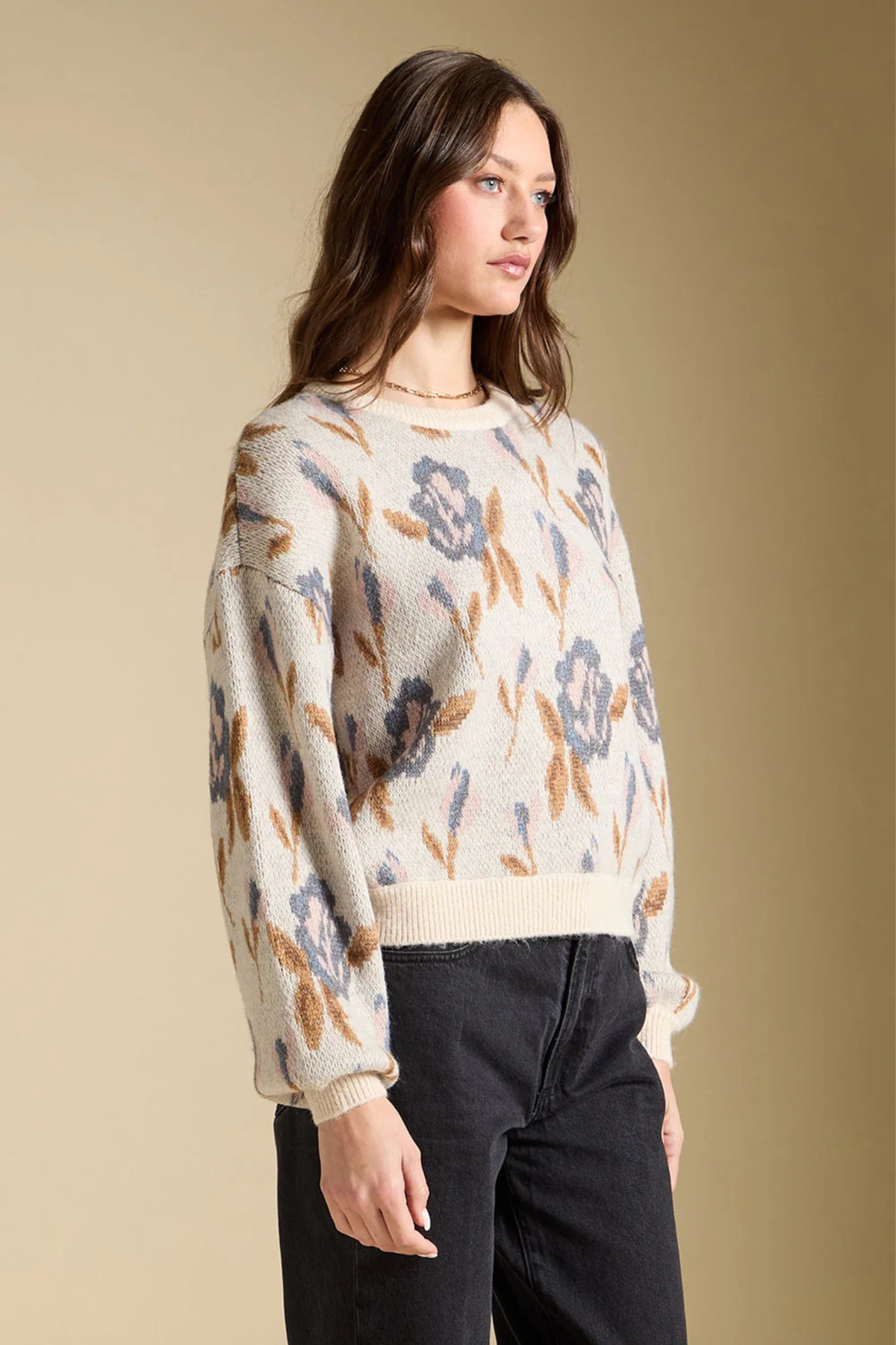Ronnie Natural Floral Sweater