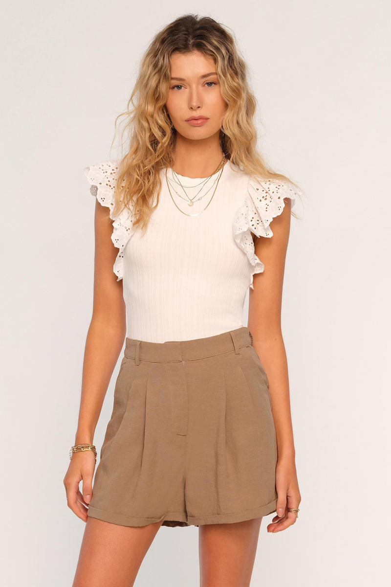 Greta Eggshell Top