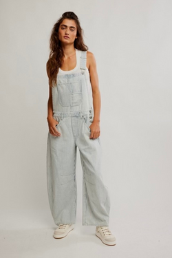 Good Luck Striped Overalls