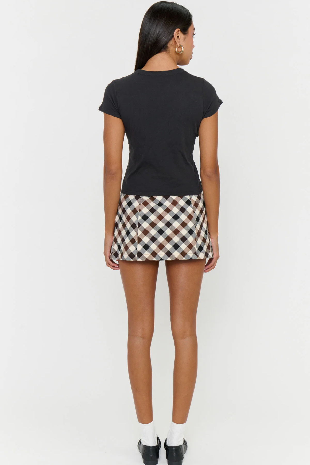 Gia Spiced Plaid Mini Skort