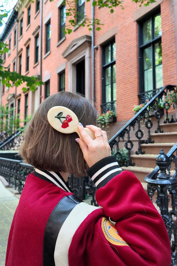 Cherry Hearts Handbag Hero Brush
