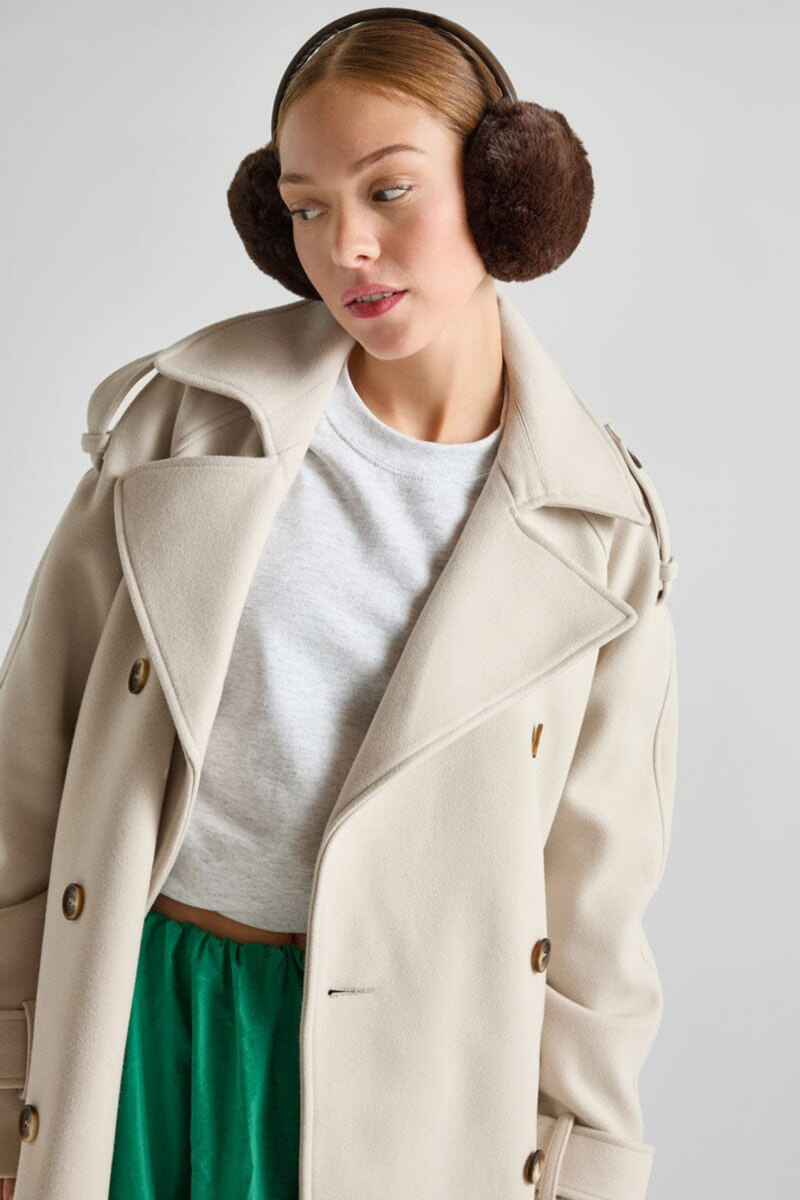 Chocolate Faux Fur Earmuffs