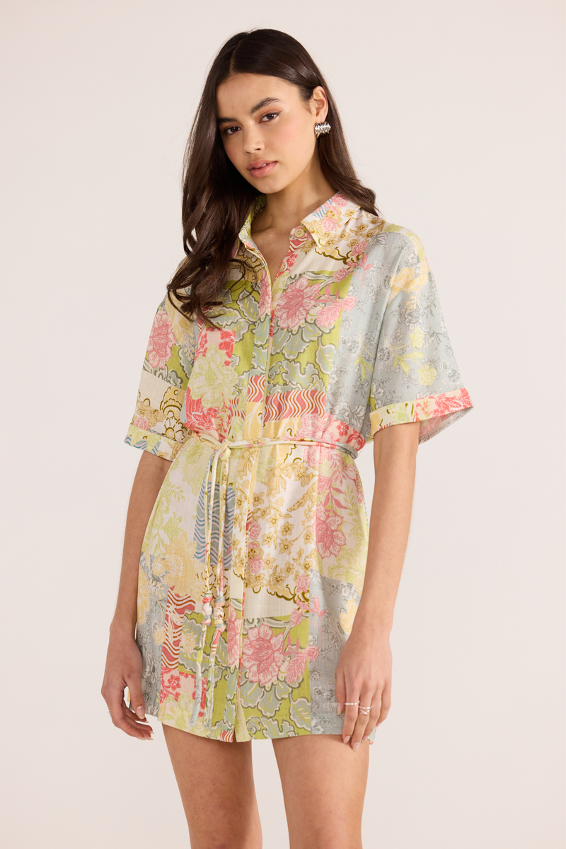 Aurora Patchwork Shirtdress