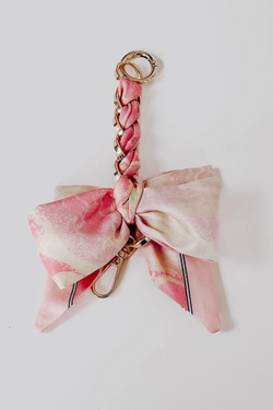 Pink Satin Bag Charm