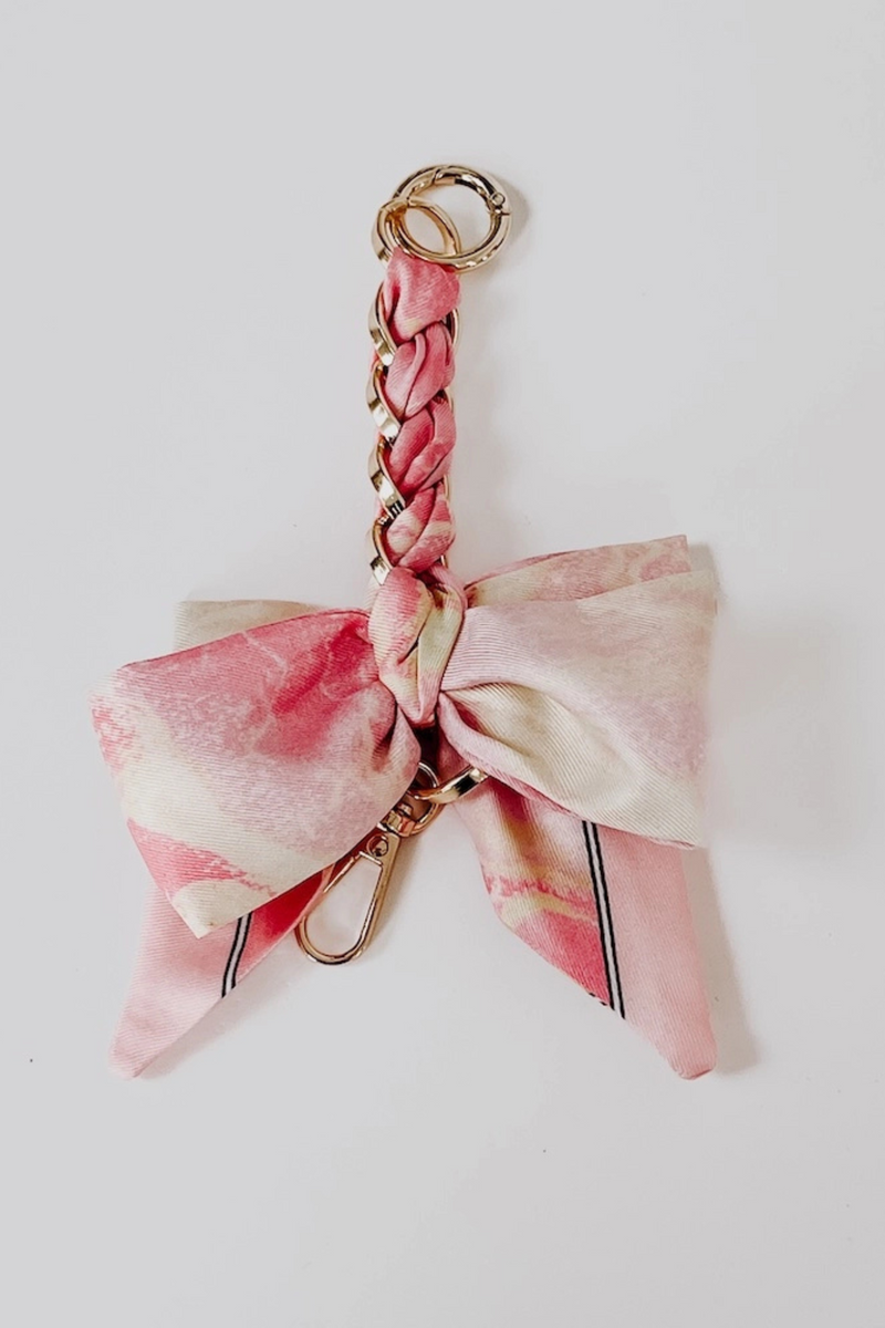 Pink Satin Bag Charm